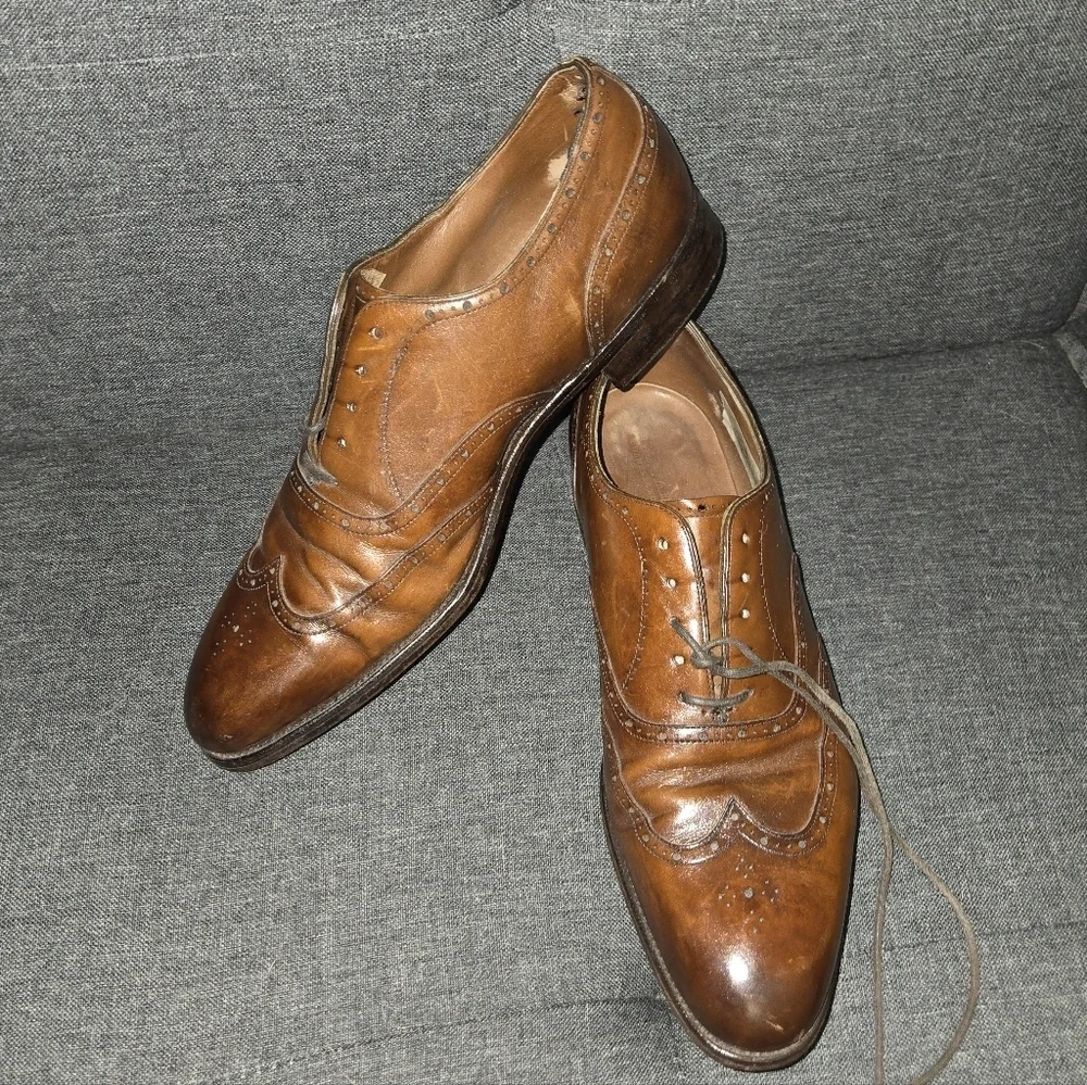 Edward Green Brown Leather Brogues | Size 7.5 #N11